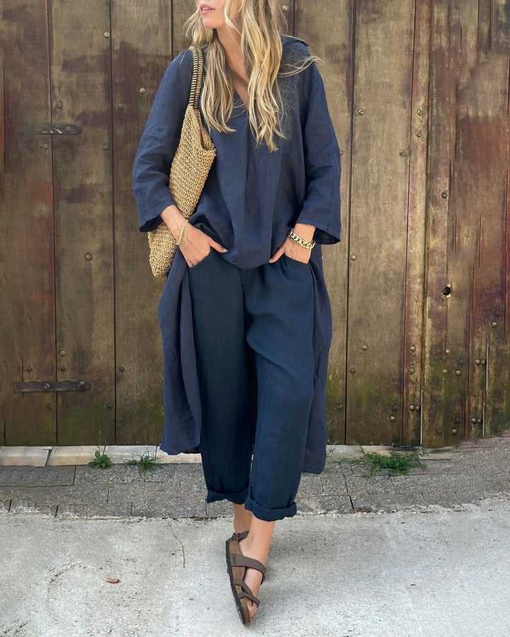 Caroline™ Ensemble Chic et Confortable | Haut Coordonné et Bas Décontracté