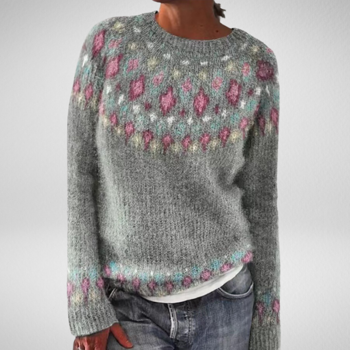 Solveig | Pull Motif Nordique Doux