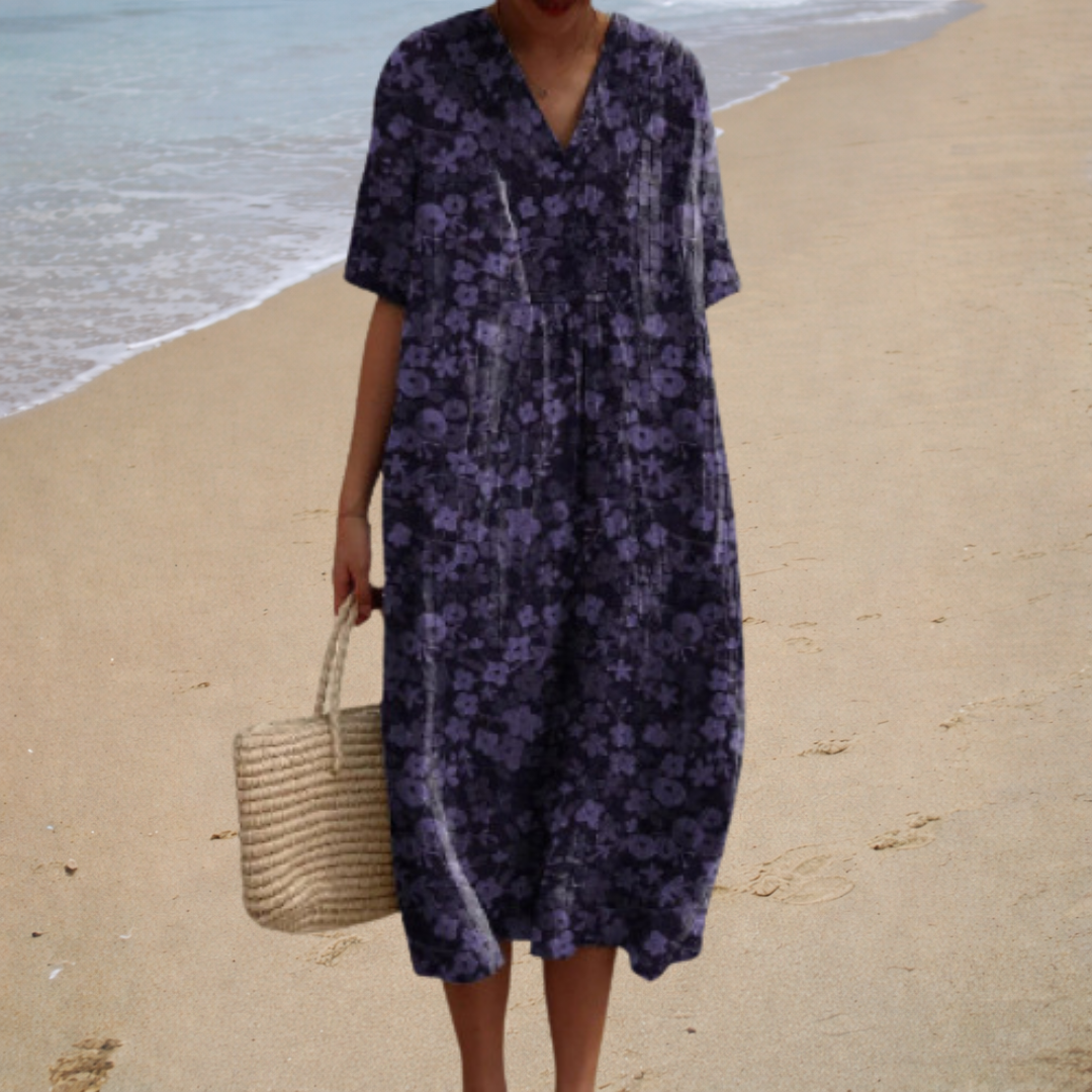Clémence | Robe Longue Fleurie Douce