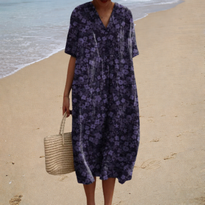 Clémence | Robe Longue Fleurie Douce