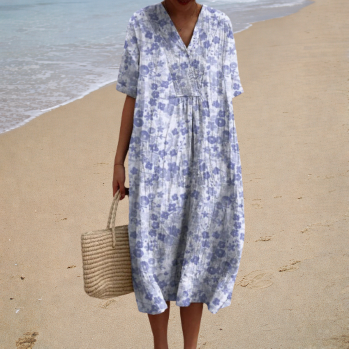Clémence | Robe Longue Fleurie Douce