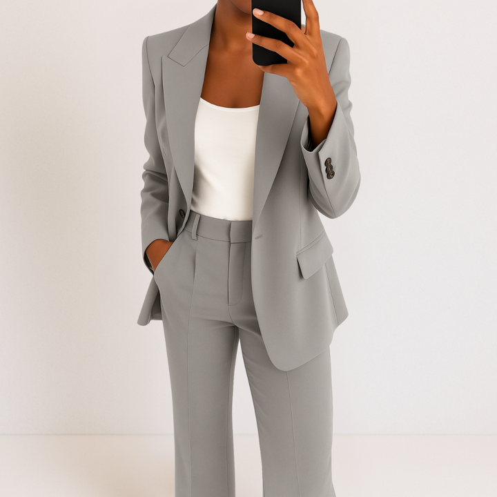 Mélinda™ Ensemble Tailleur Stylé | Haut et Pantalon Coordonnés