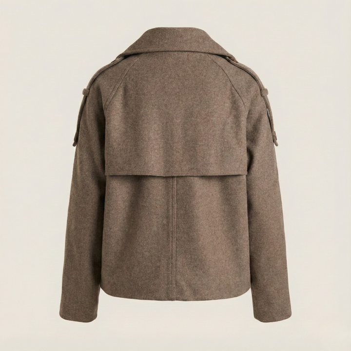 Amélie | Manteau caban laine chic