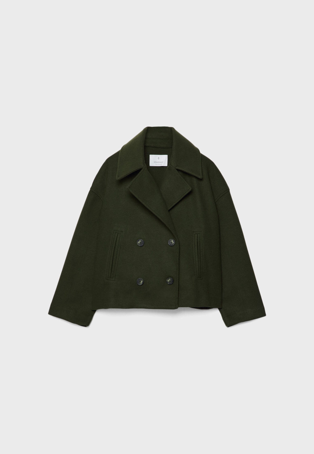 Veste courte chic à double boutonnage