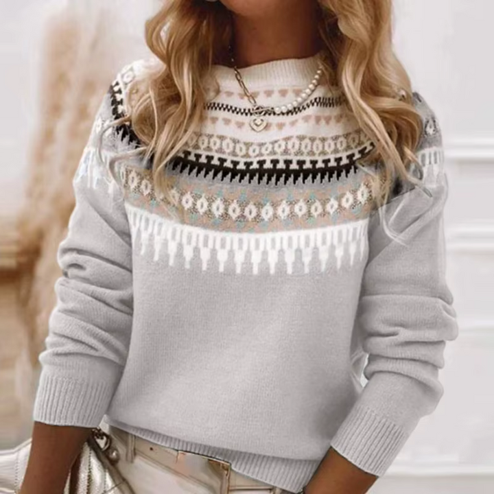 Aurore | Pull Jacquard Élégance