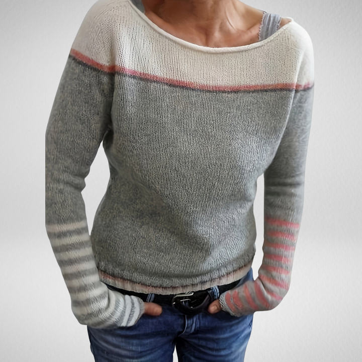 Élodie | Pull Rayures Douces