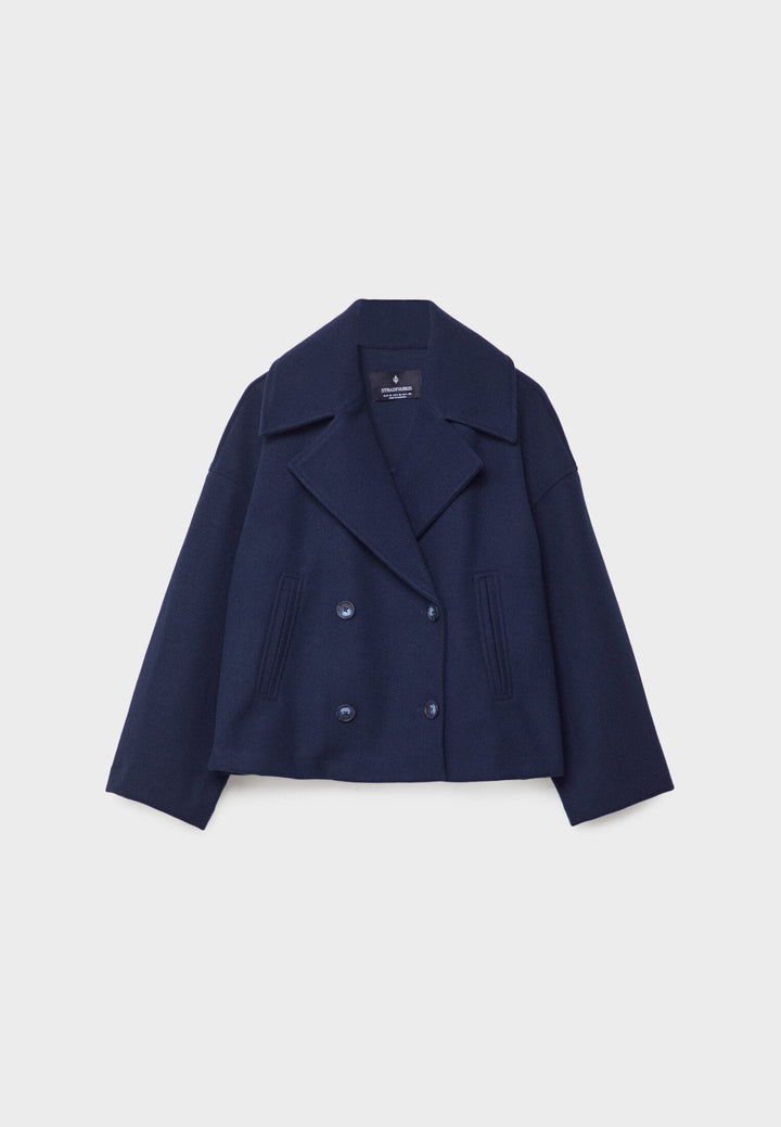 Veste courte chic à double boutonnage