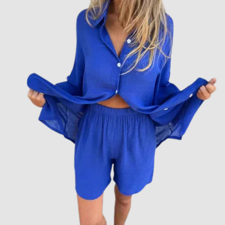 Geneviève™ Ensemble Stylé | Blazer Court et Jupe Crayon