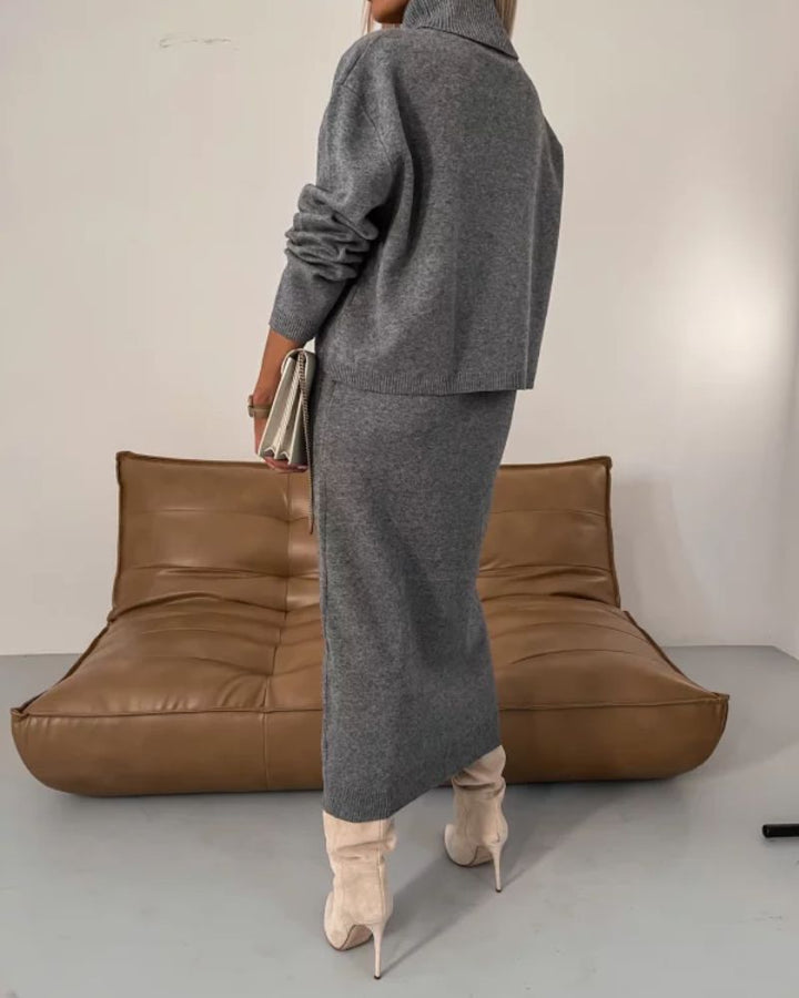 Darla™ Ensemble Tricot Élégant | Robe et Haut en Maille Coordonnés