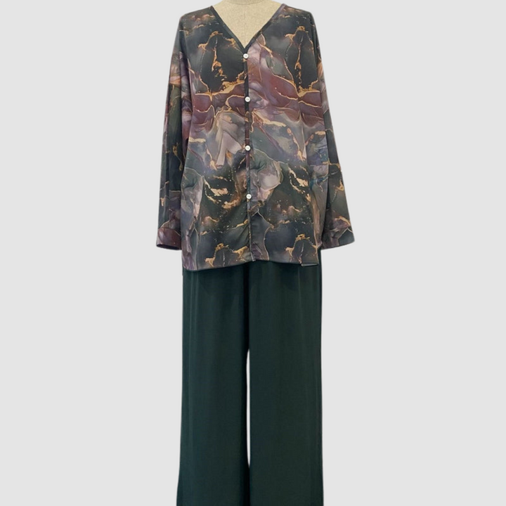Aurore™ Ensemble Imprimé Élégant | Co-Ord Floral Confortable