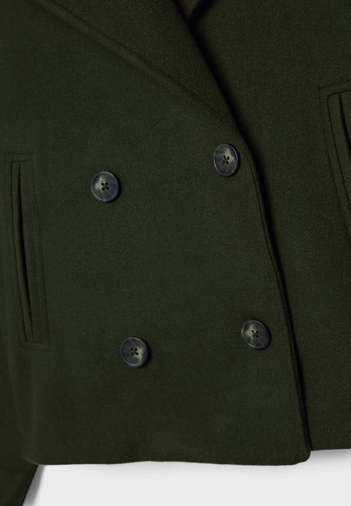 Veste courte chic à double boutonnage