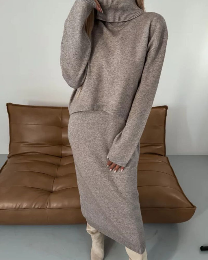 Darla™ Ensemble Tricot Élégant | Robe et Haut en Maille Coordonnés