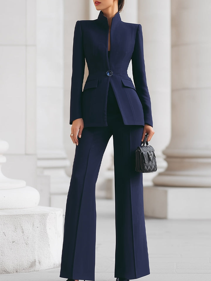 Flora™ Ensemble | Blazer Taillé et Pantalon Large