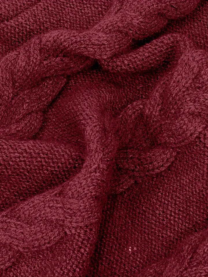 Valéria | Pull Long Torsadé d’Hiver