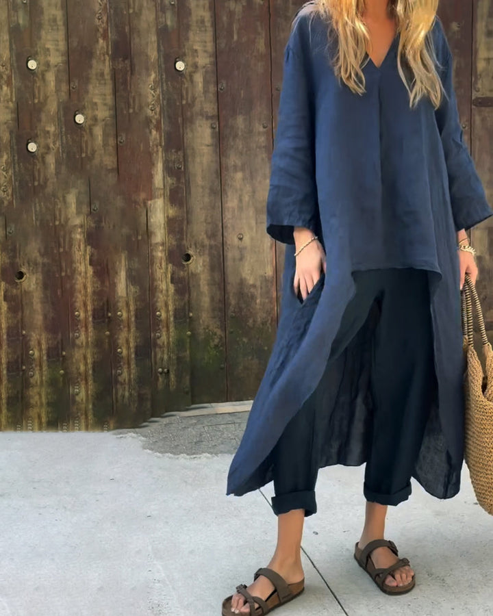 Caroline™ Ensemble Chic et Confortable | Haut Coordonné et Bas Décontracté
