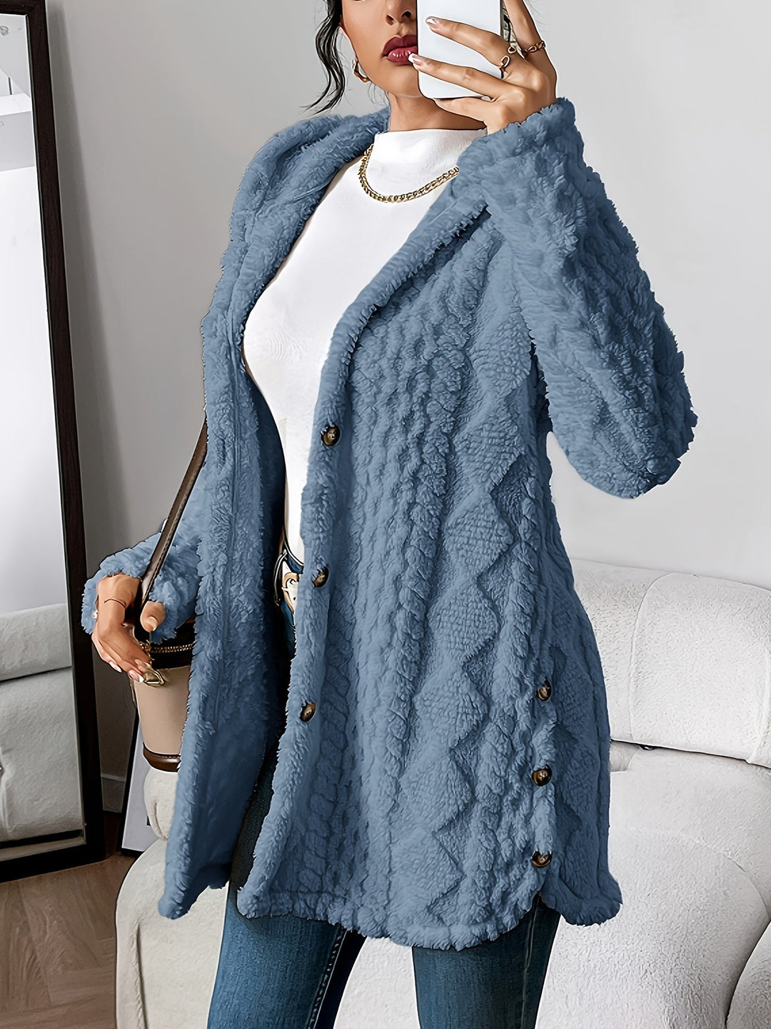Amélie Marseille Maison | Manteau teddy chic
