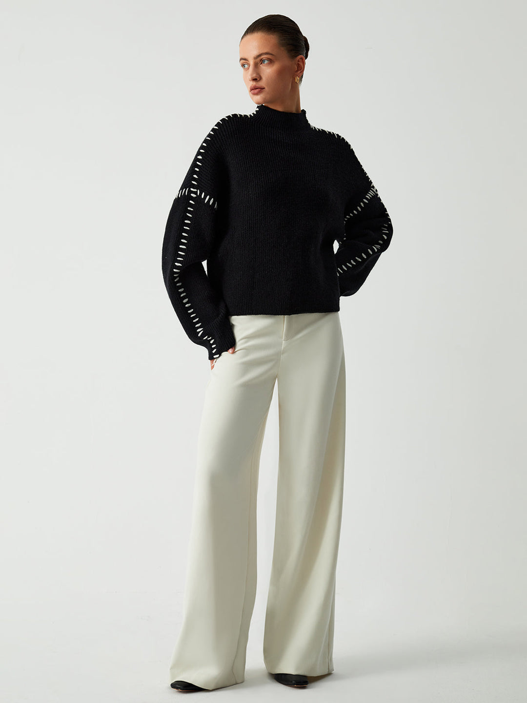 Éliane | Pull Découpes Élégantes