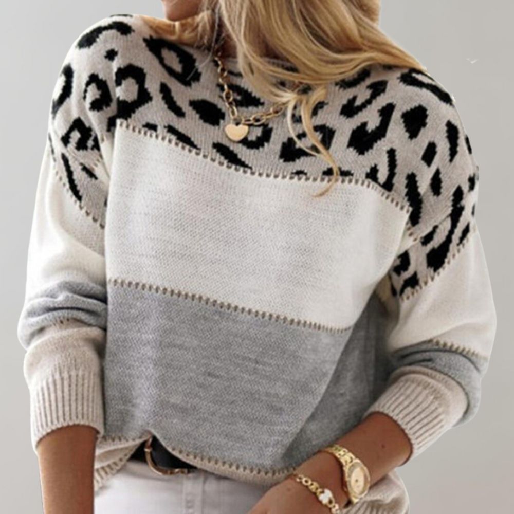 Ophélie | Pull Léopard Élégance