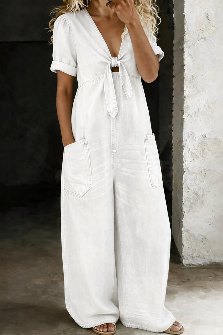 Léna | Combinaison Oversize Bleu Vintage