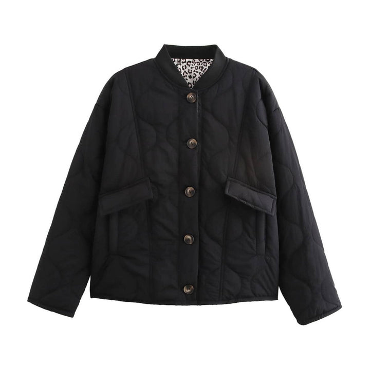 Amélie | Veste matelassée léopard