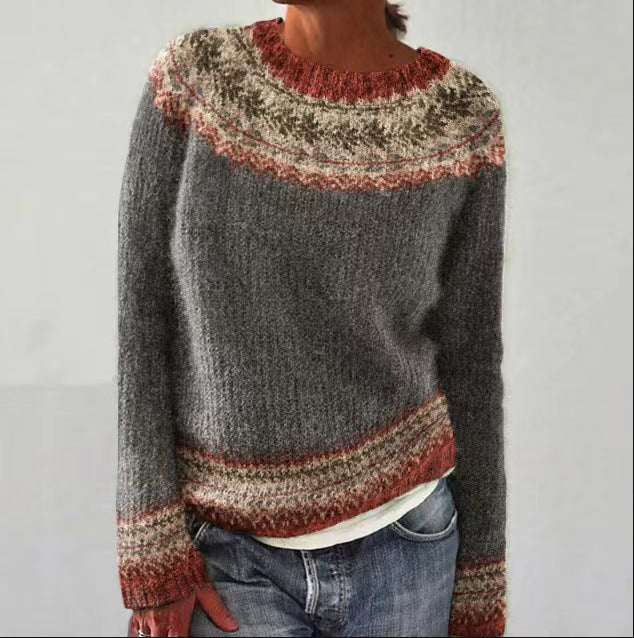 Solveig | Pull Motif Nordique Doux