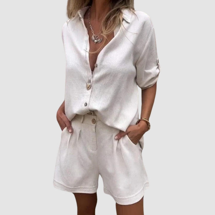 Alba™ Ensemble Estival | Haut Léger et Pantalon Décontracté