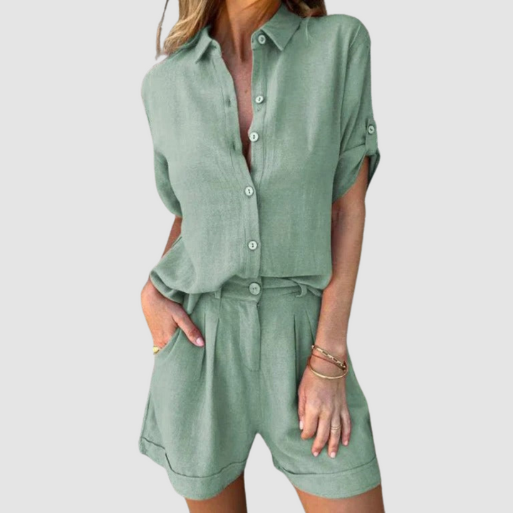 Alba™ Ensemble Estival | Haut Léger et Pantalon Décontracté