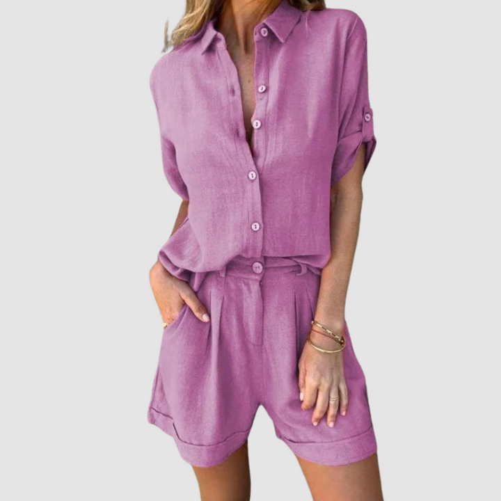 Alba™ Ensemble Estival | Haut Léger et Pantalon Décontracté