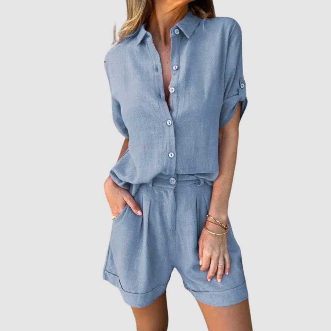 Alba™ Ensemble Estival | Haut Léger et Pantalon Décontracté