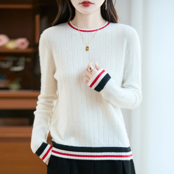 Amalia | Pull Rouge Élégance Classique