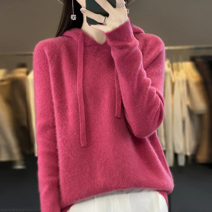 Tina  | Pull en cachemire à capuche