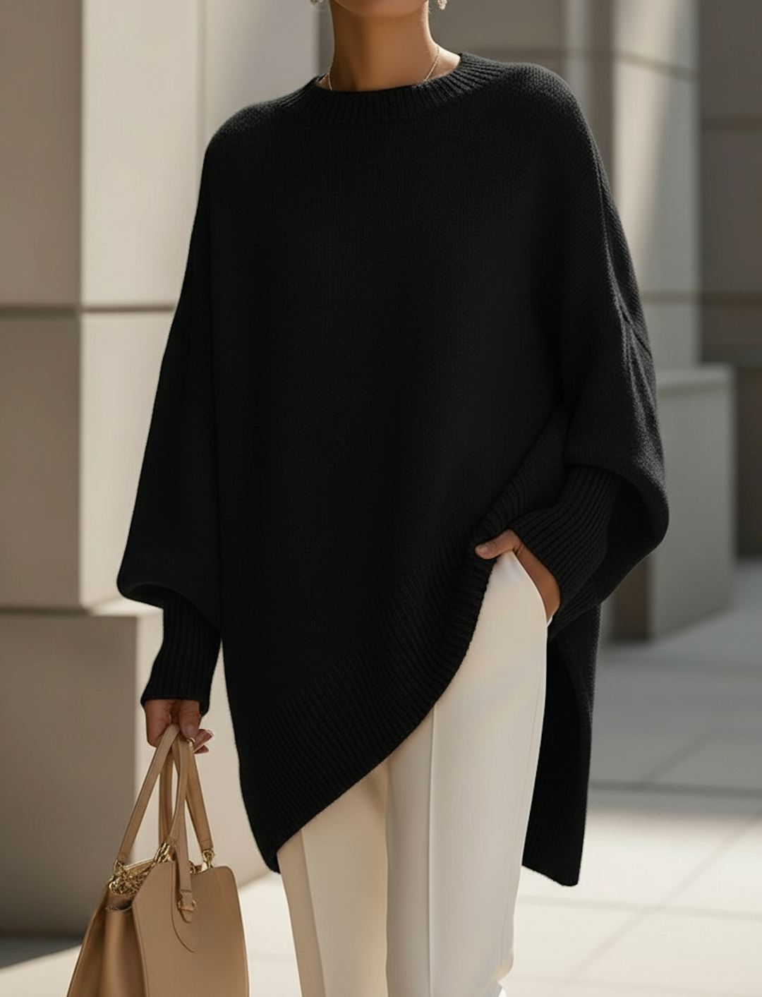 Jeanne | Pull ample en cachemire col rond