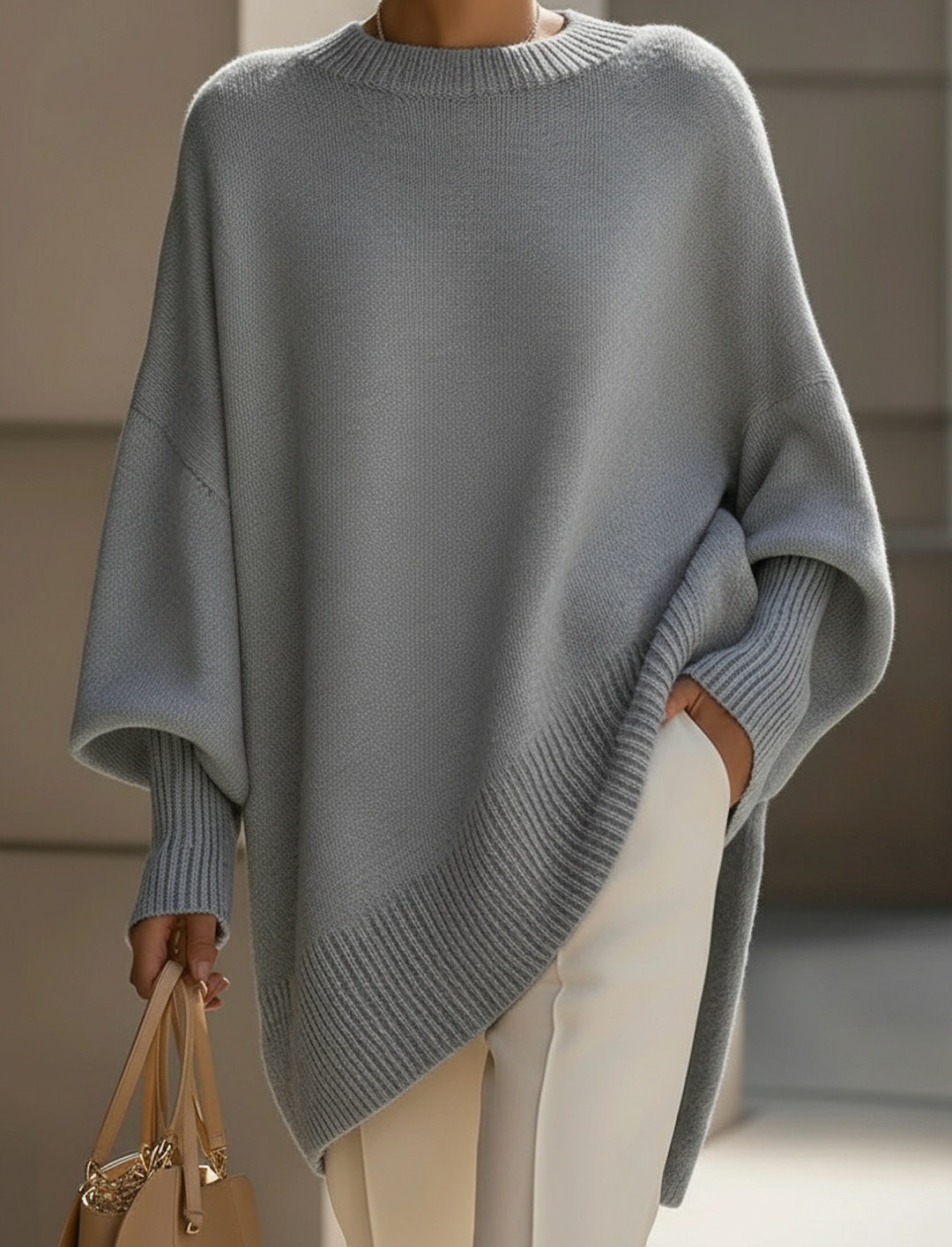 Jeanne | Pull ample en cachemire col rond