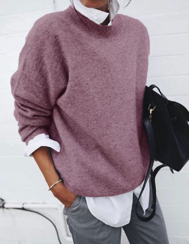 Hélène | Pull en cachemire col rond