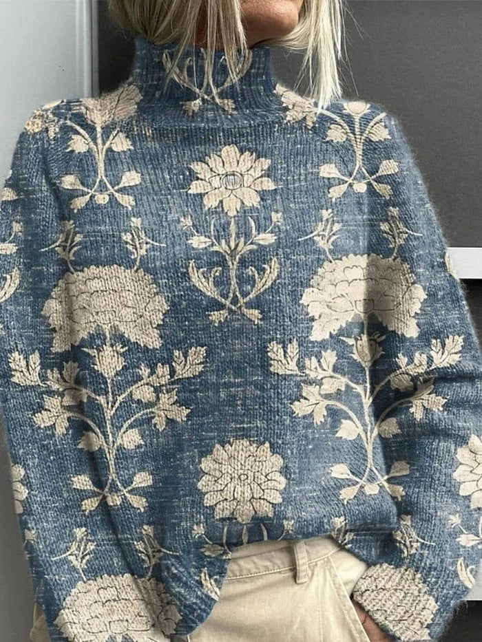 Apolline | Pull Brodé Jardin Sauvage