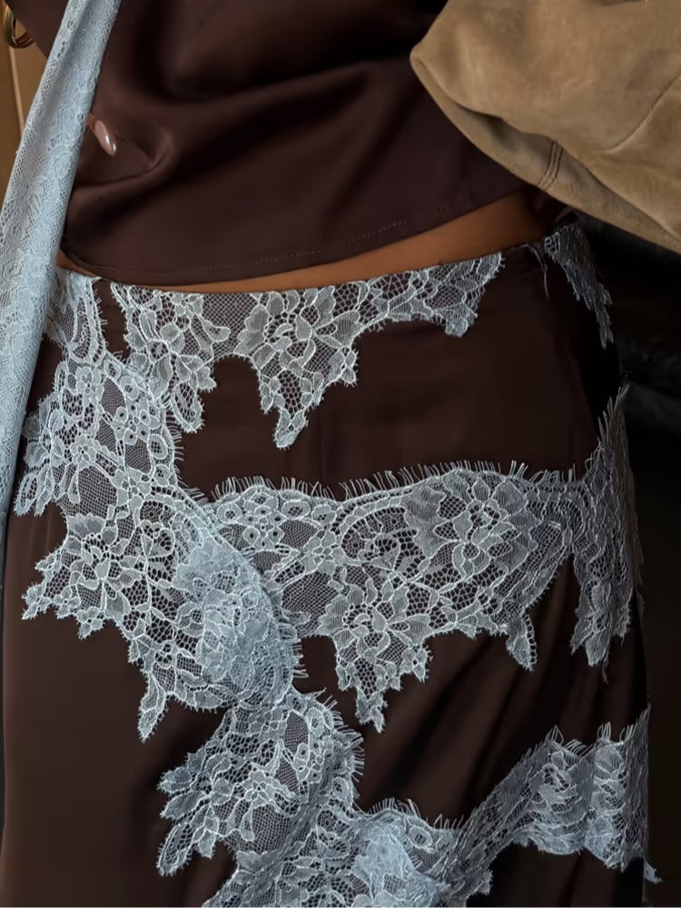 Cataline™ Tailleur Dentelle | Ensemble Élégant Bordé de Dentelle
