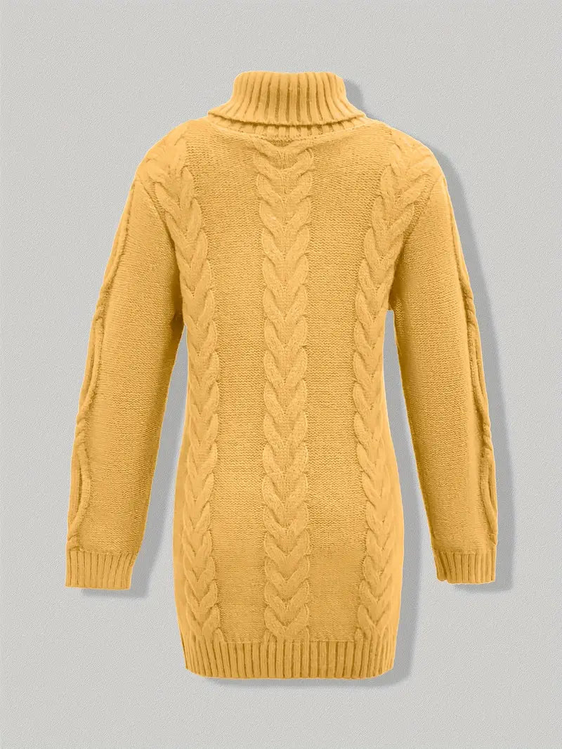 Valéria | Pull Long Torsadé d’Hiver