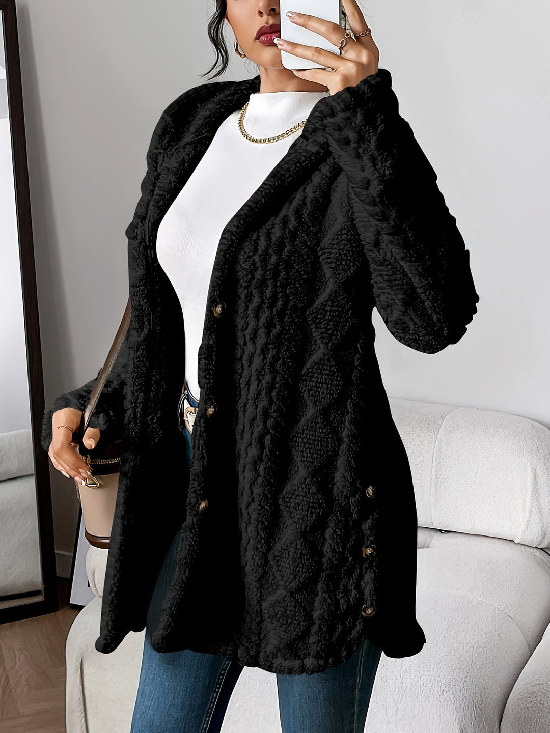 Amélie Marseille Maison | Manteau teddy chic