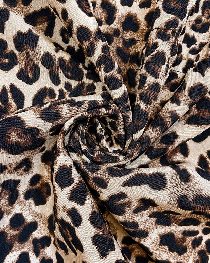 Clara | Veste réversible à capuche doublé léopard