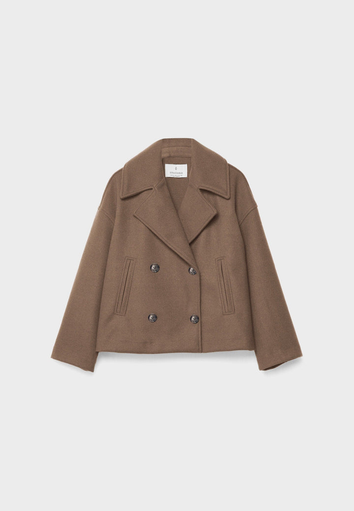 Veste courte chic à double boutonnage
