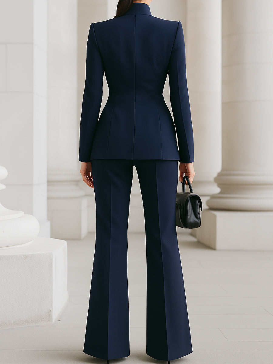 Flora™ Ensemble | Blazer Taillé et Pantalon Large