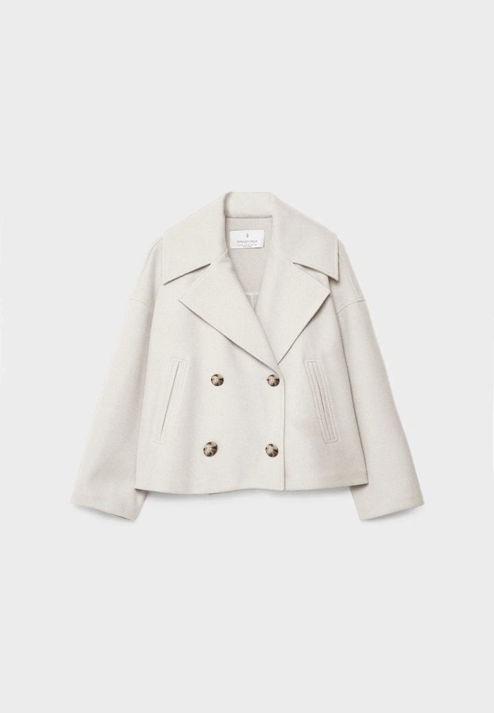 Veste courte chic à double boutonnage