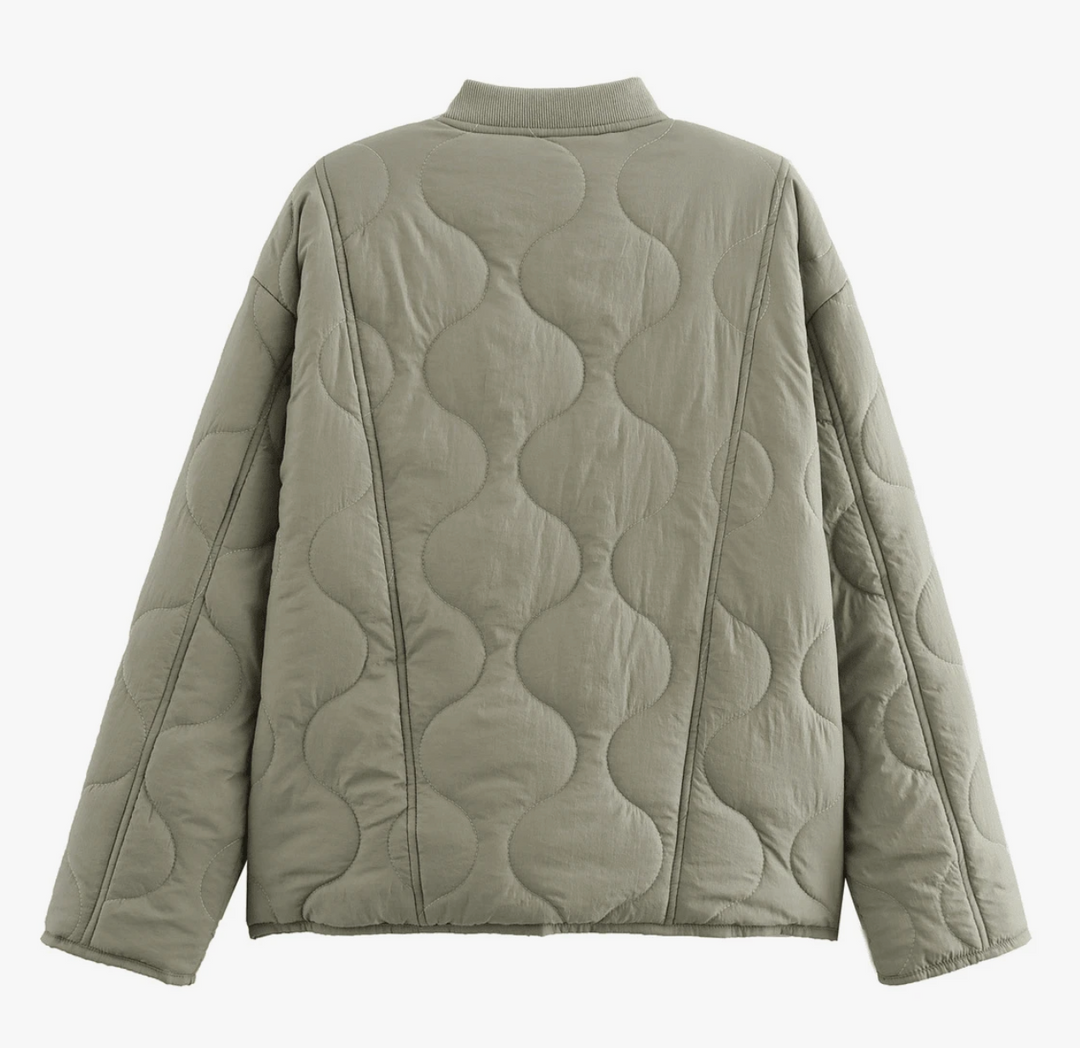 Amélie | Veste matelassée léopard