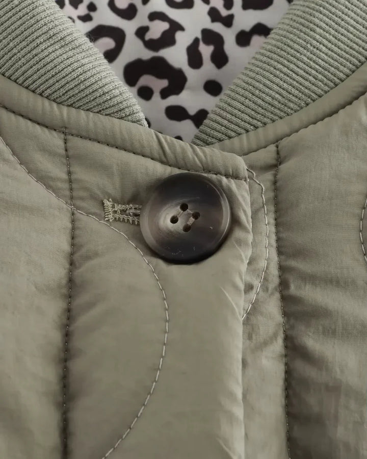 Amélie | Veste matelassée léopard