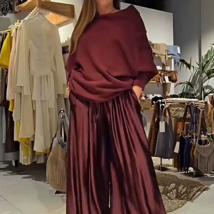 Georgine™ Ensemble Élégant Épaules Dénudées | Sophistication Moderne et Tombé Impeccable