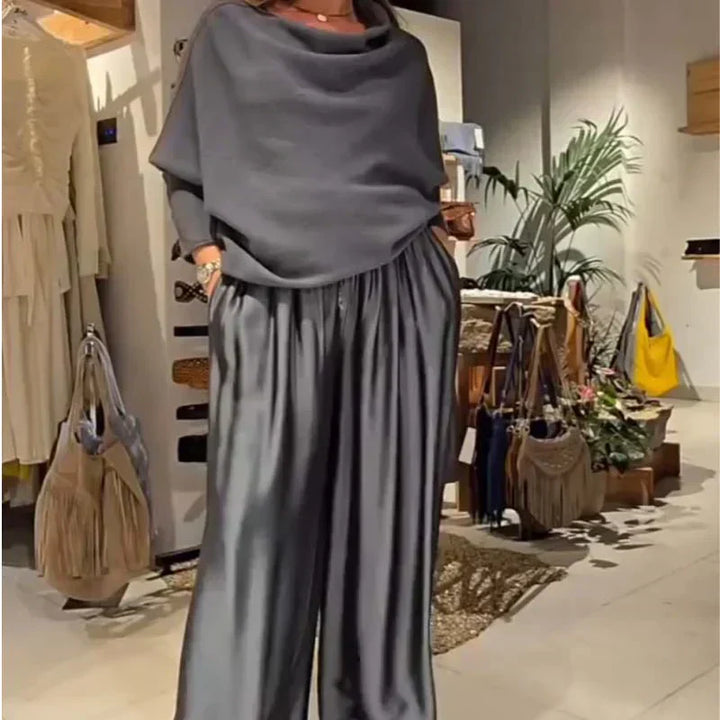 Georgine™ Ensemble Élégant Épaules Dénudées | Sophistication Moderne et Tombé Impeccable