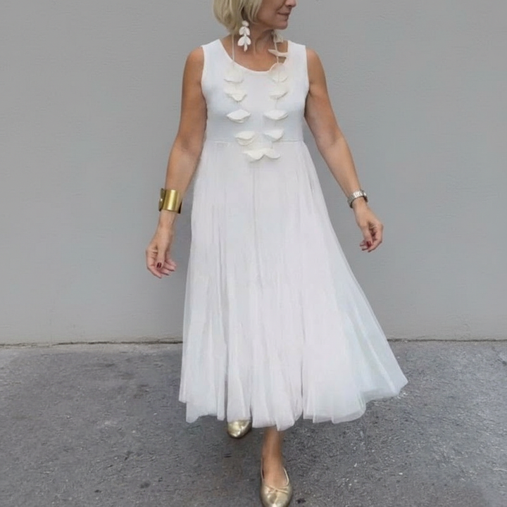 Emmie™ Ensemble Élégant | Ensemble Robe en Maille Superposée